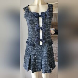 New Nanette Lepore Black and White Mini Dress